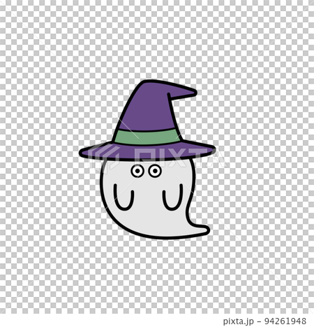 A simple ghost illustration that is easy to use for Halloween 94261948