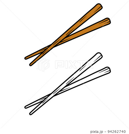 Chopsticks. Asian sticks for noodles and rolls. Chopsticks. Asian sticks for noodles and rolls. 94262740