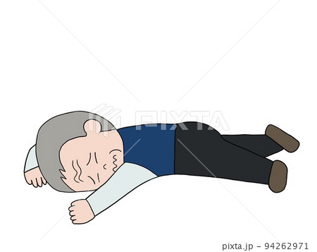 倒れてる老人 94262971