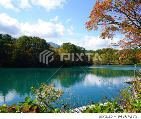 五色沼 福島県 紅葉 五色沼 福島県 紅葉 94264275
