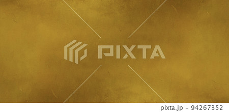 金の和紙テクスチャ　横長素材 94267352
