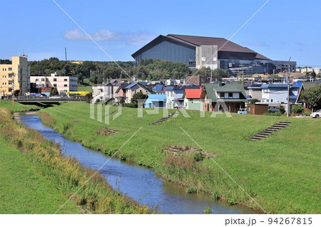 輪厚川とボールパーク(北海道北広島市) 輪厚川とボールパーク(北海道北広島市) 94267815