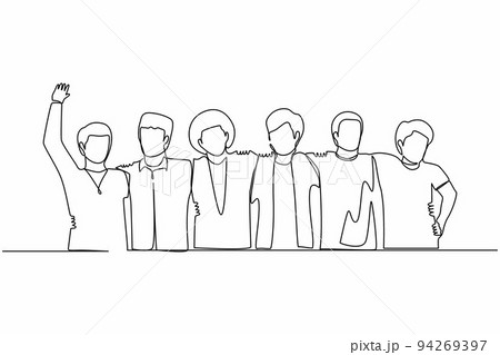 One continuous line drawing of young golf - Stock Illustration  [71211260] - PIXTA