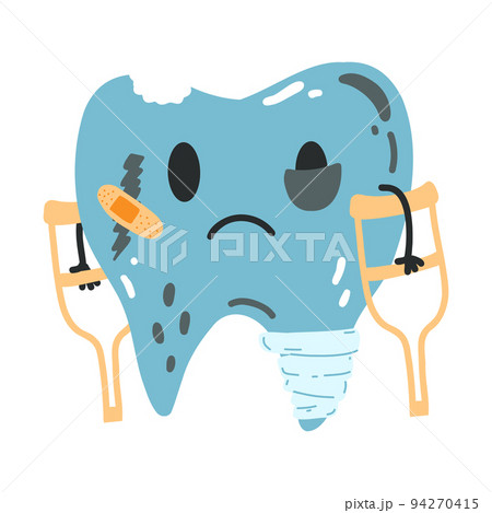 unhealthy tooth clipart