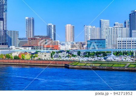 【東京の都市風景】豊洲周辺の都市風景 【東京の都市風景】豊洲周辺の都市風景 94271952