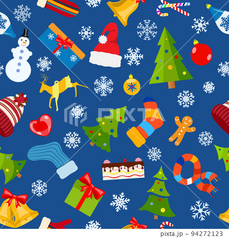 Seamless pattern of Christmas symbols 94272123