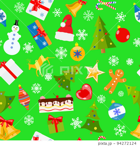 Seamless pattern of Christmas symbols 94272124