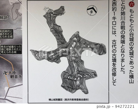 近江国「横山城」の曲輪と眺望 小谷城・伊吹山を望む 近江国「横山城」の曲輪と眺望 小谷城・伊吹山を望む 94272221