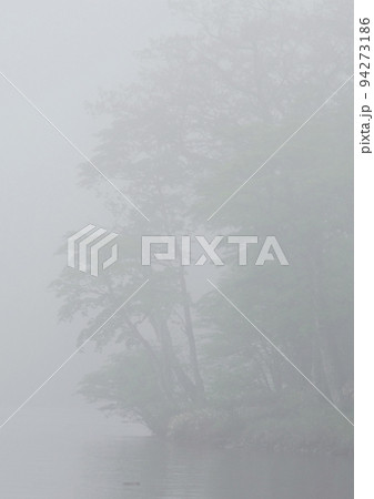 梅雨入り前のもやにかすむ赤城山小沼、背景写真ライトA列縦 梅雨入り前のもやにかすむ赤城山小沼、背景写真ライトA列縦 94273186