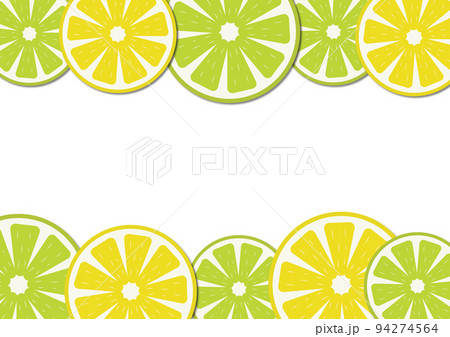 レモン 背景 フレームのイラスト素材 レモン 背景 フレームのイラスト素材