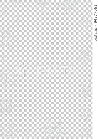 シンプル　クリスマス　結晶　グレー 94277061