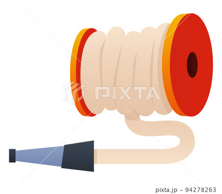 Fire hose - modern flat design style single isolated image Fire hose - modern flat design style single isolated image 94278263