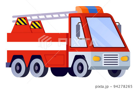 Fire engine - modern flat design style single isolated image 94278265
