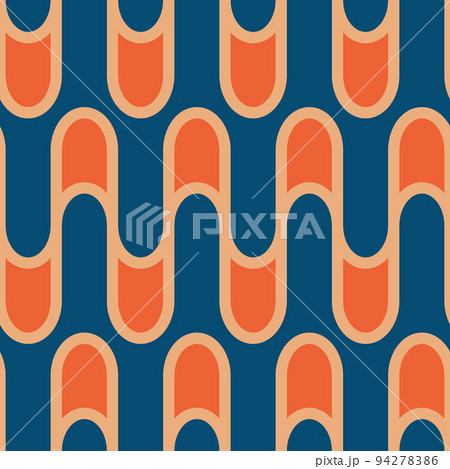 Retro seamless pattern in the style of the 70s and 60s Retro seamless pattern in the style of the 70s and 60s 94278386