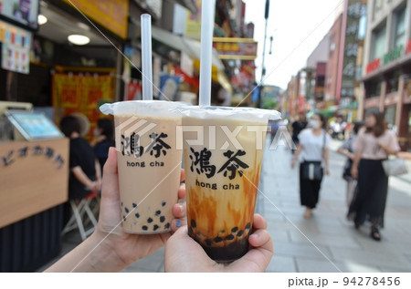 中華街でのタピオカ 94278456