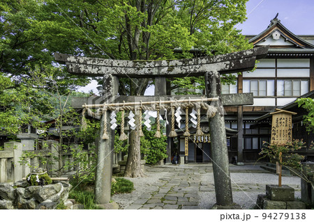 上諏訪 八劔神社 鳥居 長野県諏訪市 上諏訪 八劔神社 鳥居 長野県諏訪市 94279138