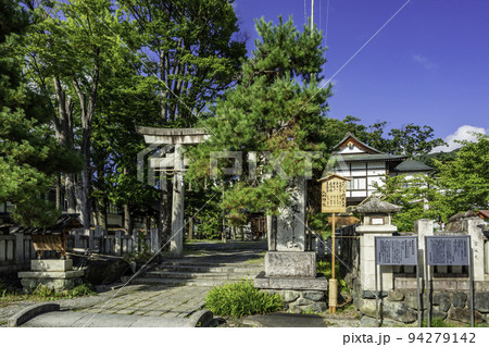 上諏訪 八劔神社 鳥居 長野県諏訪市 上諏訪 八劔神社 鳥居 長野県諏訪市 94279142