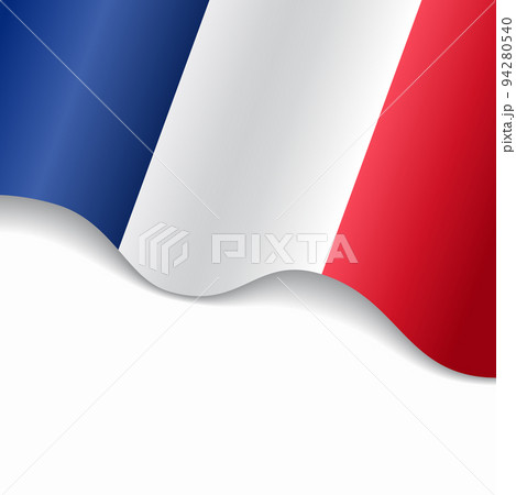 French flag wavy abstract background. Vector illustration. French flag wavy abstract background. Vector illustration. 94280540