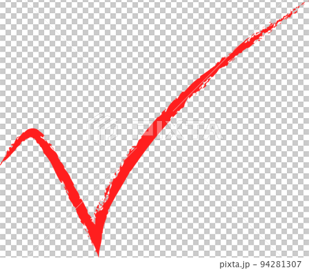 check red pencil illustration 94281307