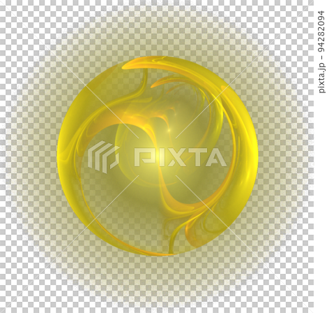 yellow round abstract drawing, isolated element, decor yellow round abstract drawing, isolated element, decor 94282094