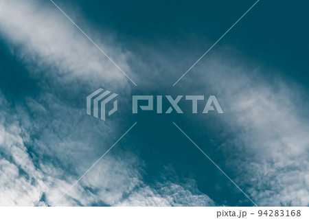 Cirrostratus weather sky blue air background cirrocumulus high 94283168