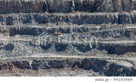 Technique works in a large mining quarry Technique works in a large mining quarry 94283664