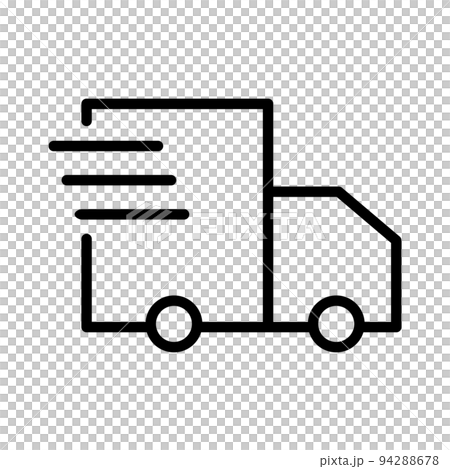 Moving truck icon. Baggage delivery. vector. 94288678