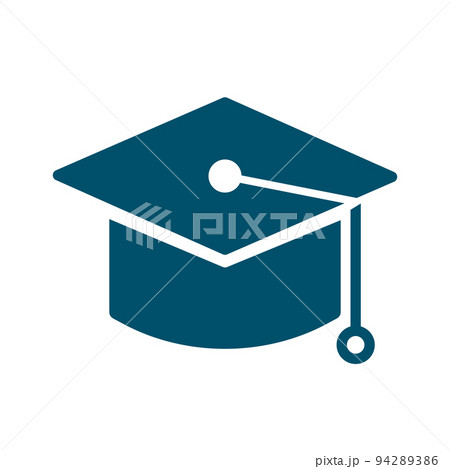 卒業式の帽子。教育アイコン。角帽。 94289386