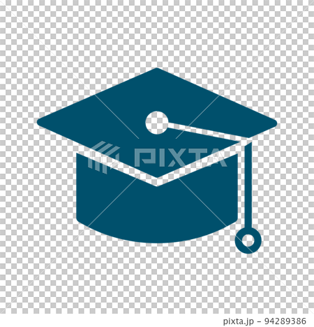 卒業式の帽子。教育アイコン。角帽。 94289386