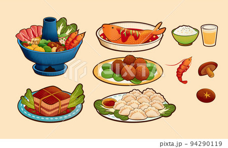 Reunion dinner dishes set 94290119