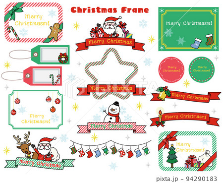 かわいいクリスマスのフレーム 94290183