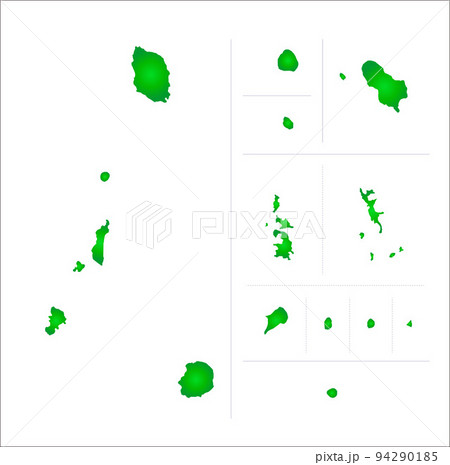 東京都の離島地図 94290185