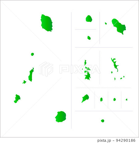 東京都の離島地図 94290186