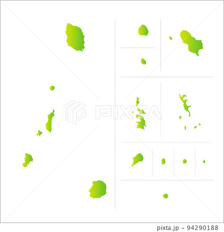 東京都の離島地図 東京都の離島地図 94290188