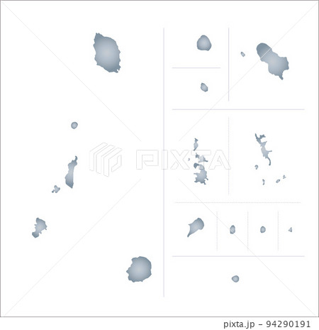 東京都の離島地図 94290191