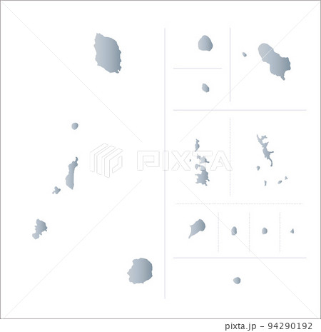 東京都の離島地図 東京都の離島地図 94290192