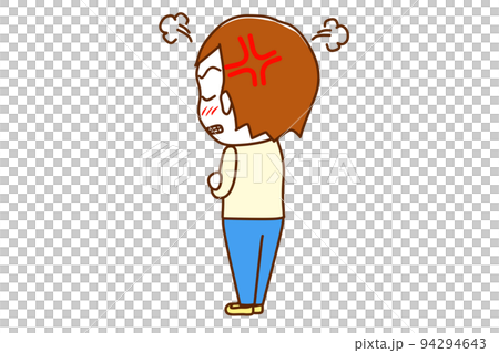 (Whole body obliquely behind) Caucasian man looking back and folding his arms (Whole body obliquely behind) Caucasian man looking back and folding his arms 94294643