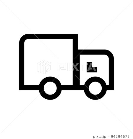 シンプルなトラックアイコン。荷物の配送。ベクター。 94294675