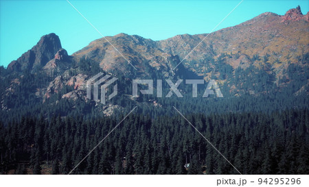 Amazing mountain views in northern Canada in summer time 94295296