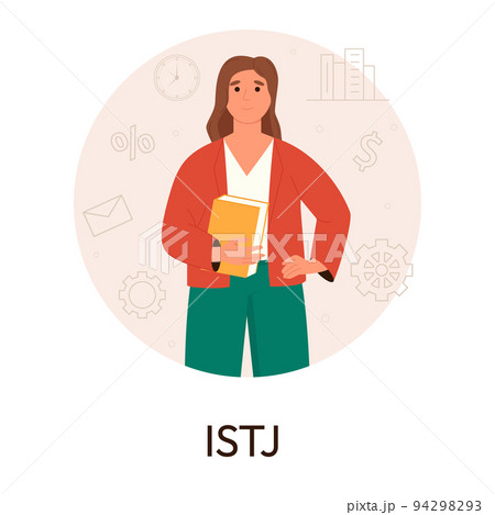 MBTI person types concept. Socionics mbti. Personality test. Flat vector illustration 94298293