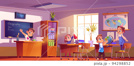 Children in classroom little school boys and girls Children in classroom little school boys and girls 94298852