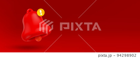 Alert, warning, emergency notification 3d render 94298902