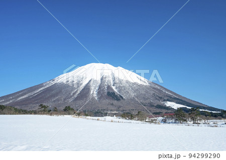大山の雪景色　(大山まきばみるくの里付近） 94299290