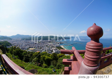 淡路島の絶景　洲本城からの眺め 94300737
