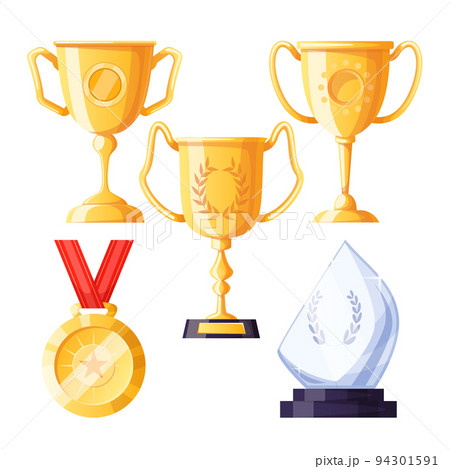 trophy award set cartoon vector illustration trophy award set cartoon vector illustration 94301591