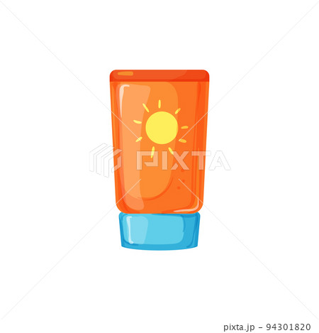 lotion sun cream cartoon vector illustration 94301820