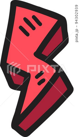 Hand Drawn cute lightning illustration 94302939