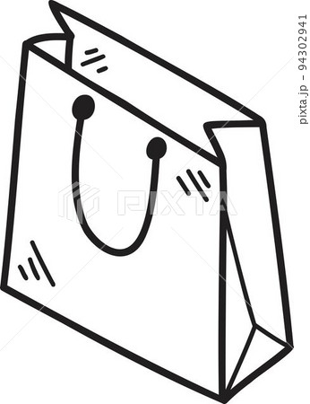 Hand Drawn shopping bag illustration Hand Drawn shopping bag illustration 94302941