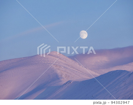moonrise in arctic 94302947