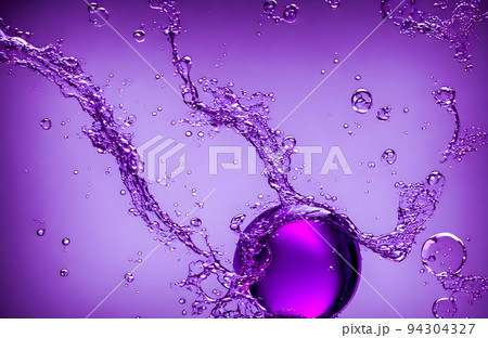 Abstract background and texture of blue bubbles with light illumination. Purple fantasy shapes Abstract background and texture of blue bubbles with light illumination. Purple fantasy shapes 94304327